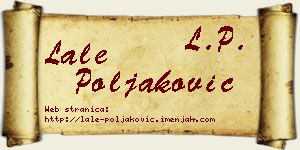 Lale Poljaković vizit kartica
